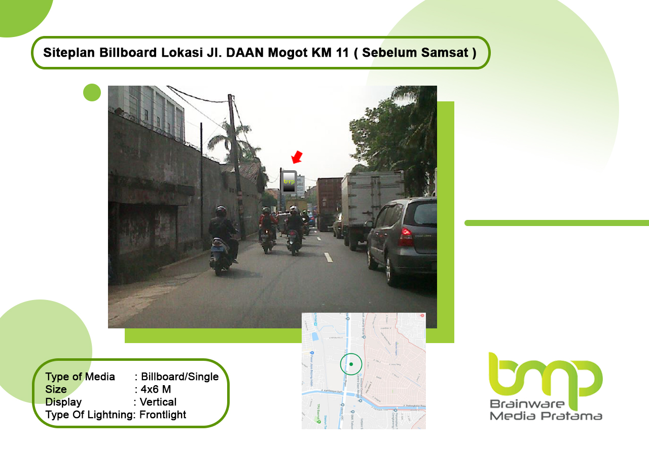Jl DAAN Mogot KM 11 Sebelum Samsat